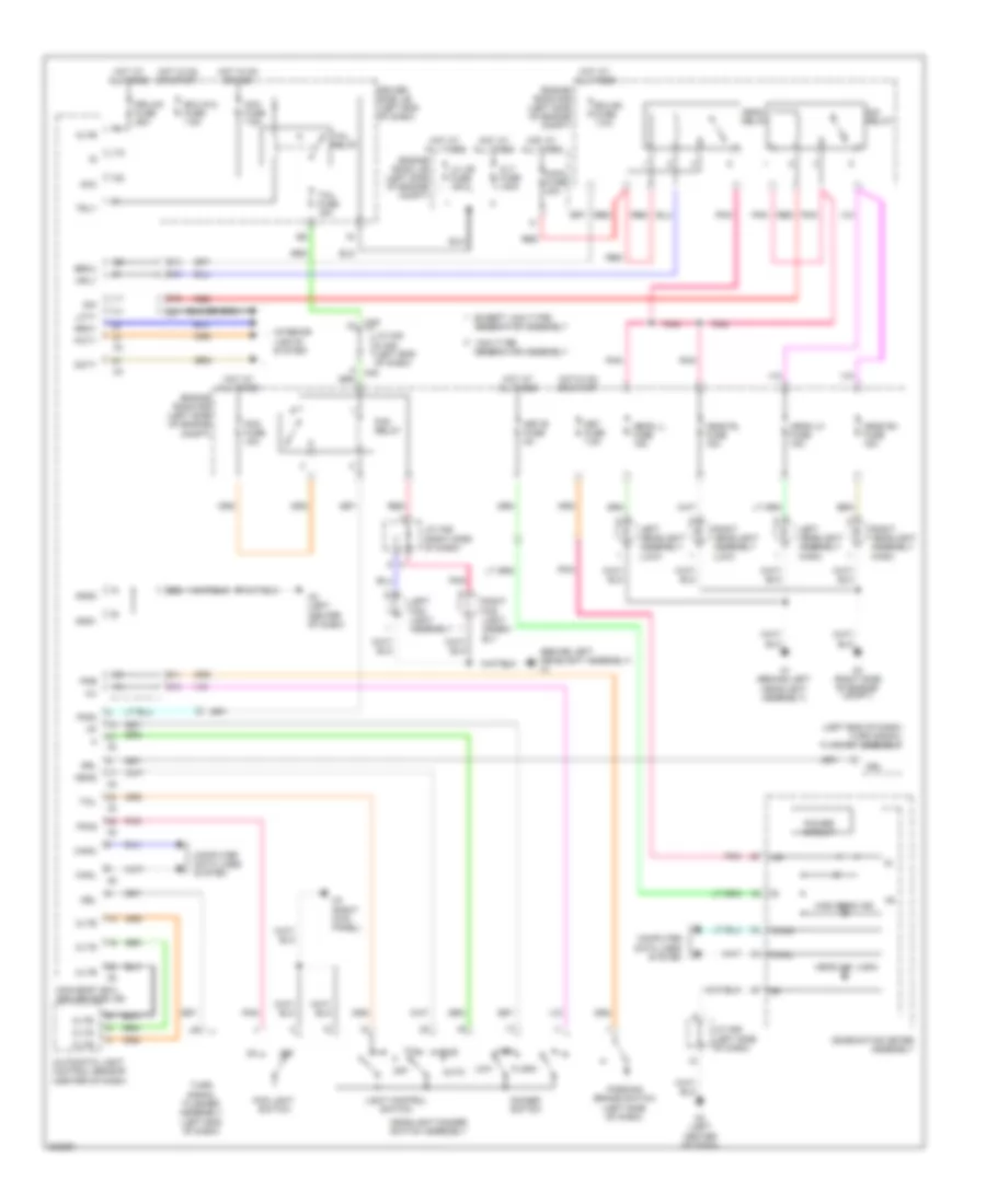 Headlights Wiring Diagram for Toyota Sequoia Limited 2010