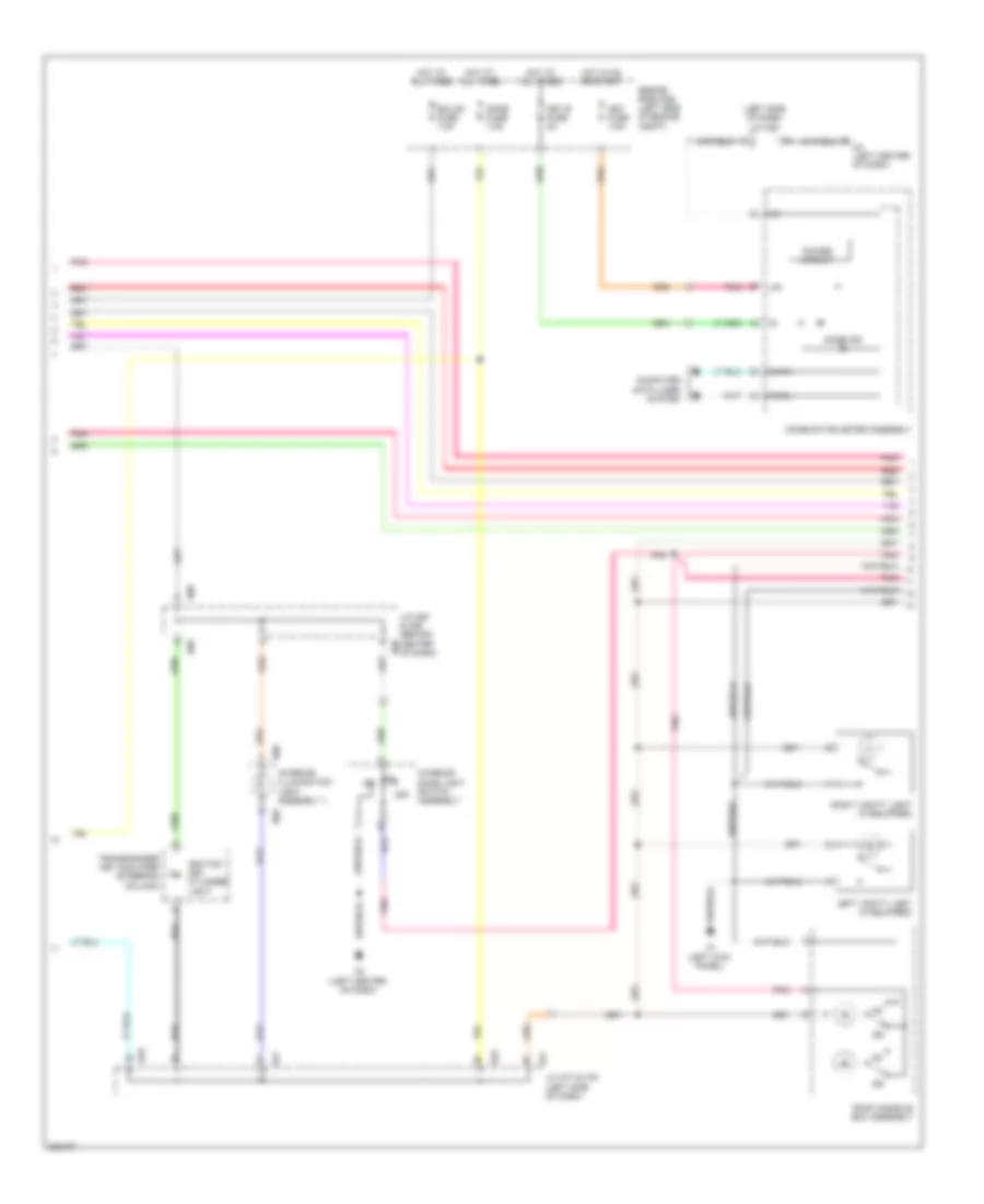 Courtesy Lamps Wiring Diagram (2 of 3) for Toyota Sequoia Limited 2010