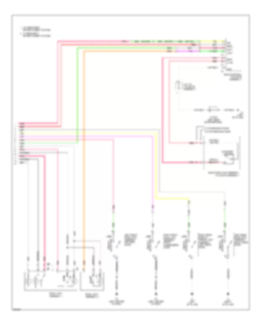 Courtesy Lamps Wiring Diagram 3 of 3 for Toyota Sequoia Limited 2010