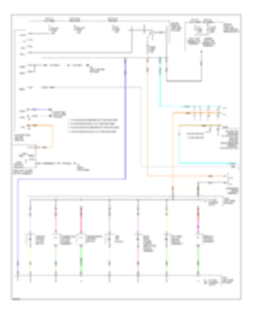 Instrument Illumination Wiring Diagram (1 of 3) for Toyota Sequoia Limited 2010