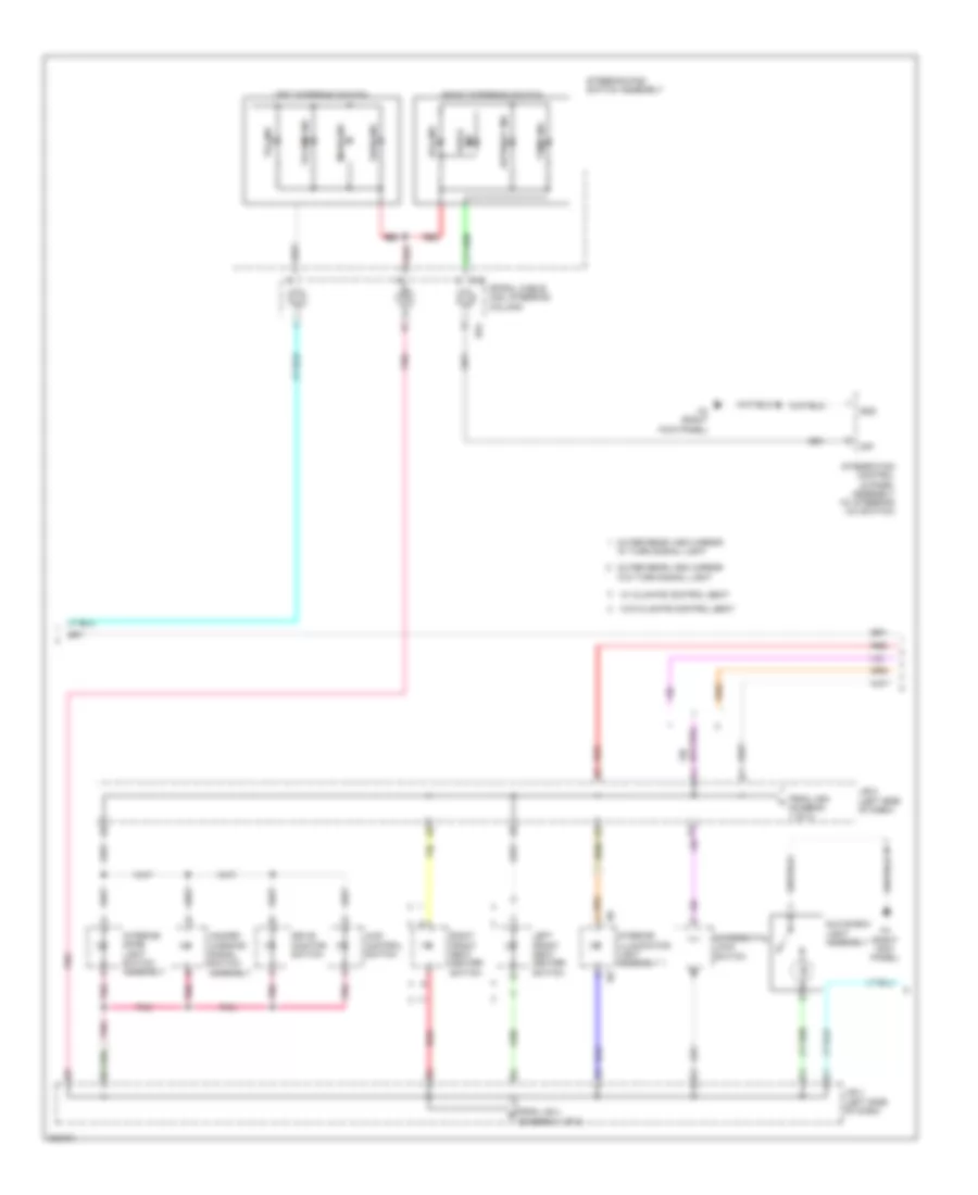 Instrument Illumination Wiring Diagram 2 of 3 for Toyota Sequoia Limited 2010