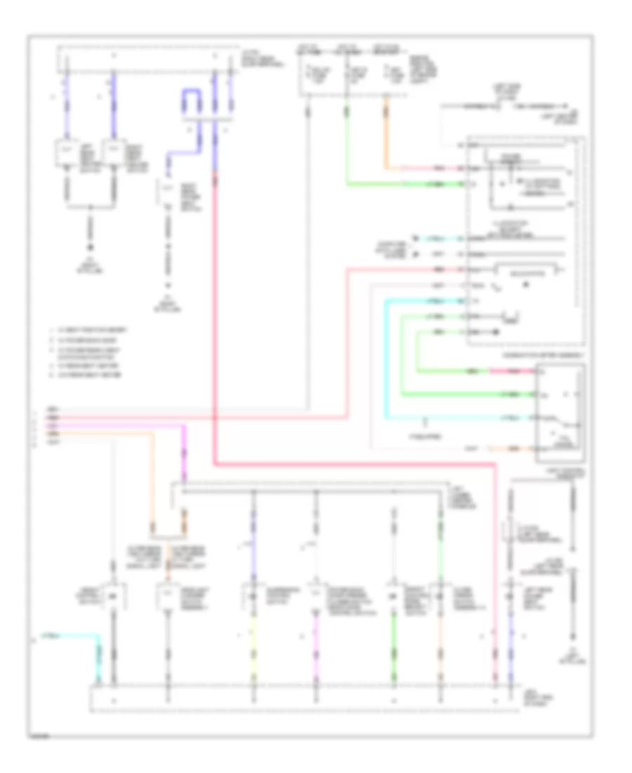Instrument Illumination Wiring Diagram (3 of 3) for Toyota Sequoia Limited 2010