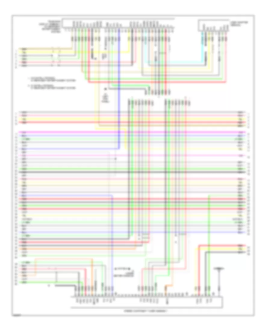 Navigation Wiring Diagram, with Separate Amplifier (3 of 4) for Toyota Sequoia Limited 2010