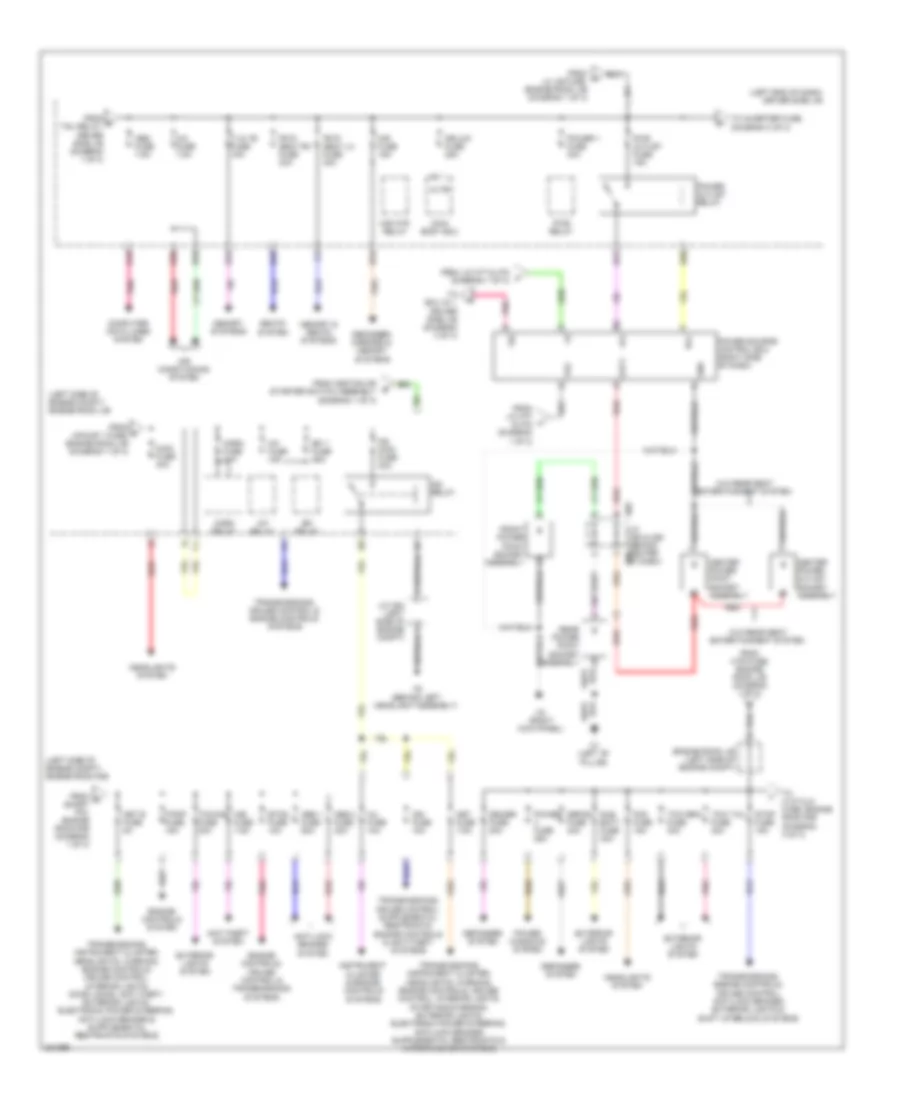 Power Distribution Wiring Diagram (2 of 3) for Toyota Sequoia Limited 2010