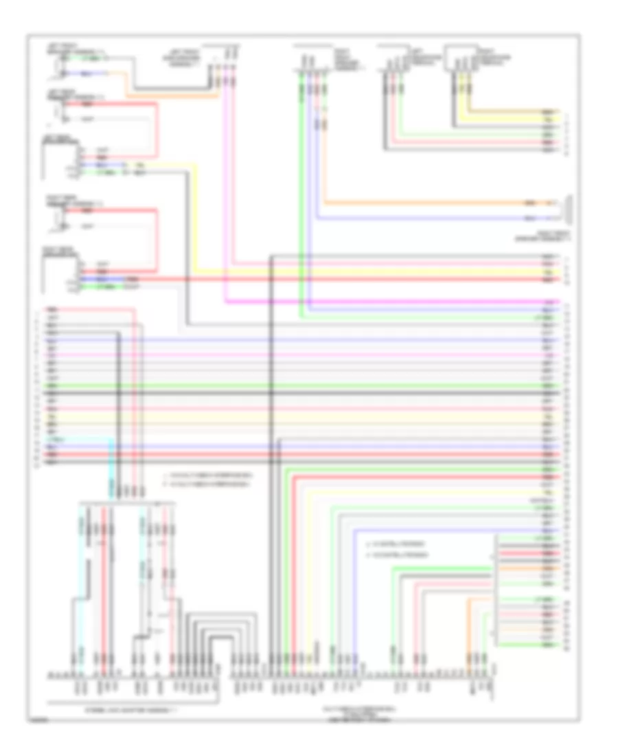 Radio Wiring Diagram with Navigation with Separate Amplifier 2 of 4 for Toyota Sequoia Limited 2010