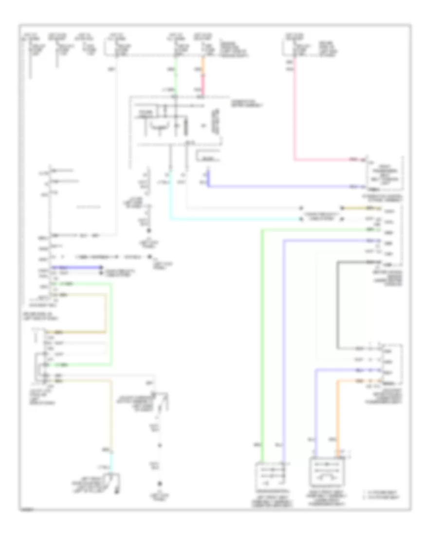 Key Reminder  Seat Belt Warning Wiring Diagram for Toyota Sequoia Limited 2010