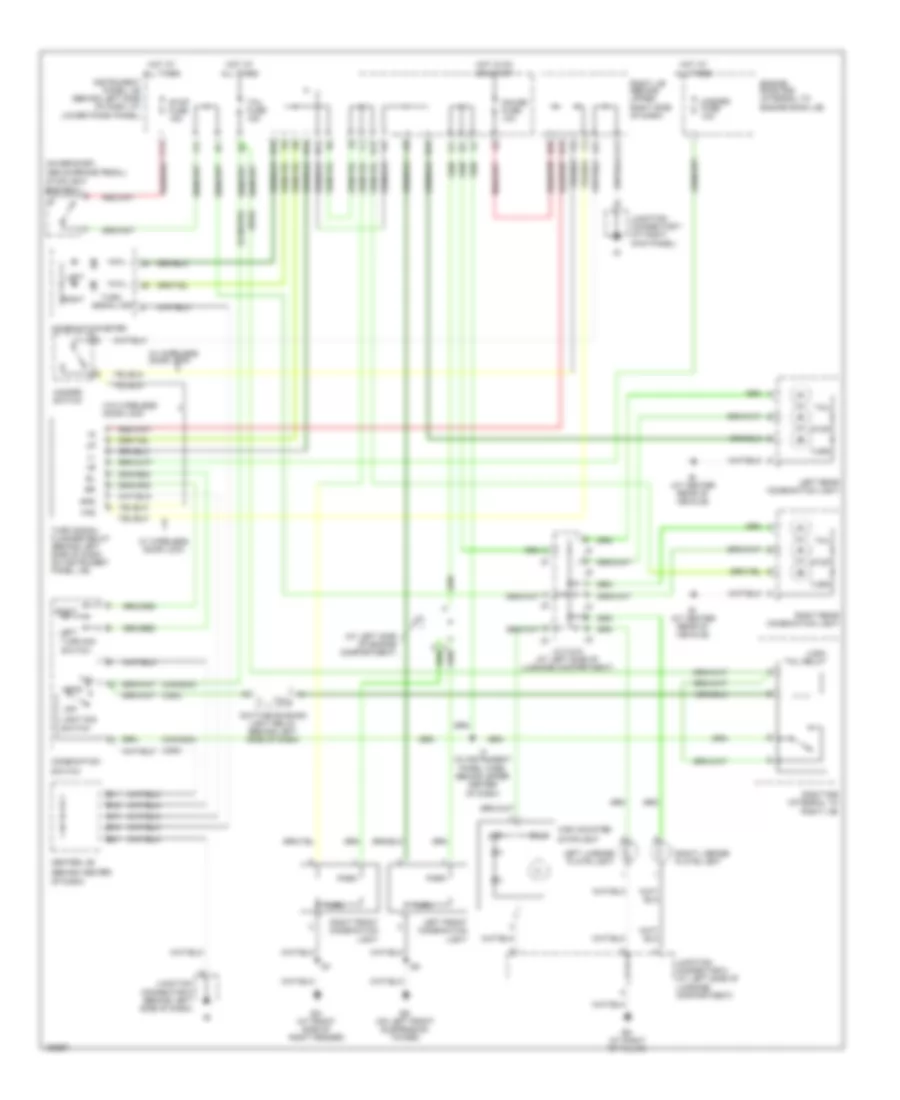 Exterior Lamps Wiring Diagram for Toyota Corolla CE 2004