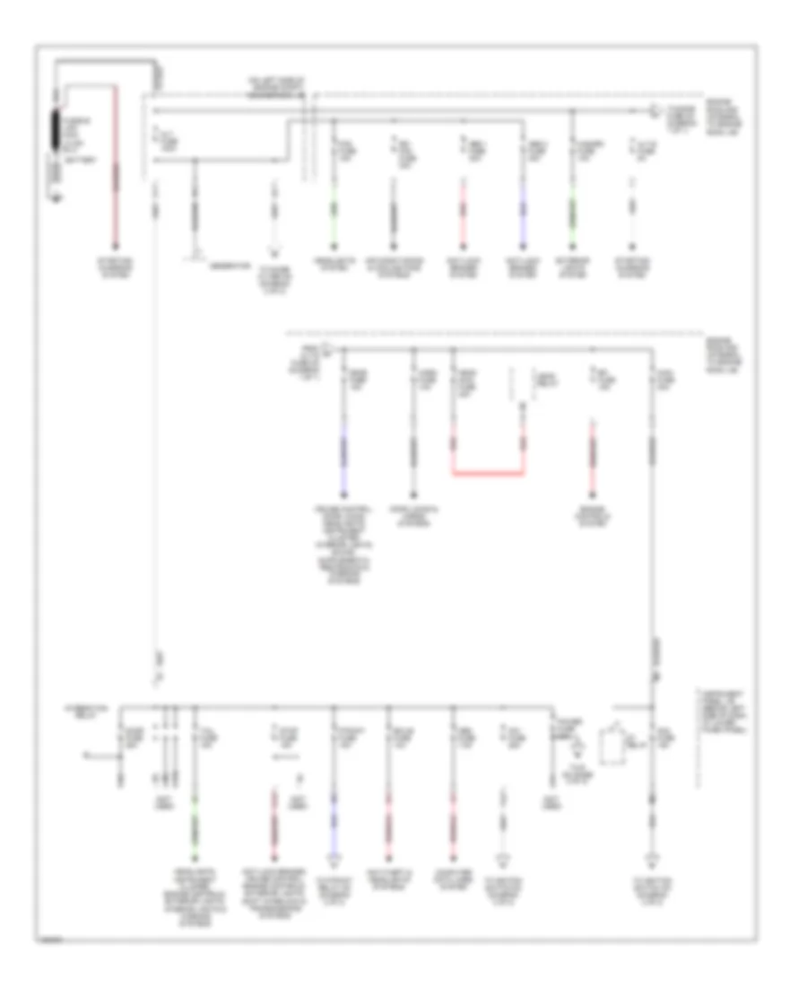 Power Distribution Wiring Diagram 1 of 2 for Toyota Corolla CE 2004