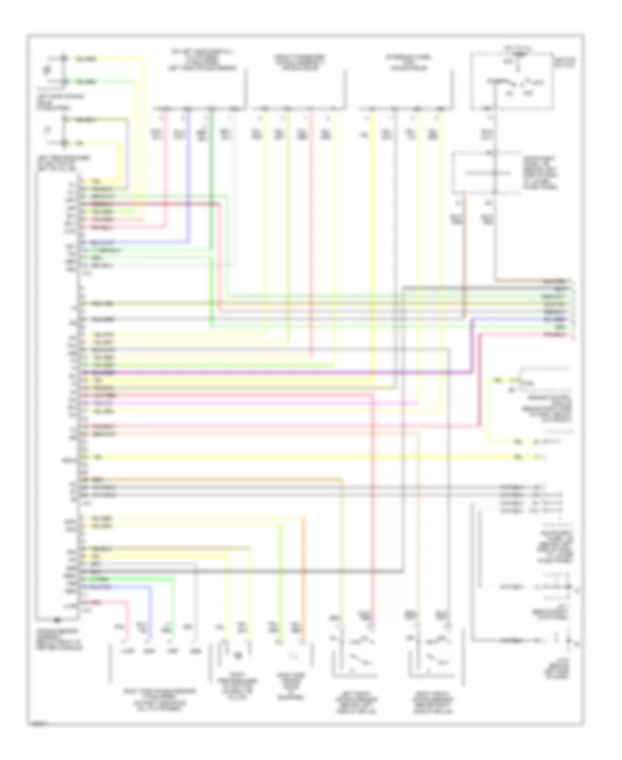 Supplemental Restraints Wiring Diagram 1 of 2 for Toyota Corolla CE 2004