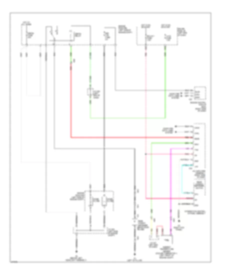 Rear Defogger Wiring Diagram for Toyota Sequoia Limited 2012