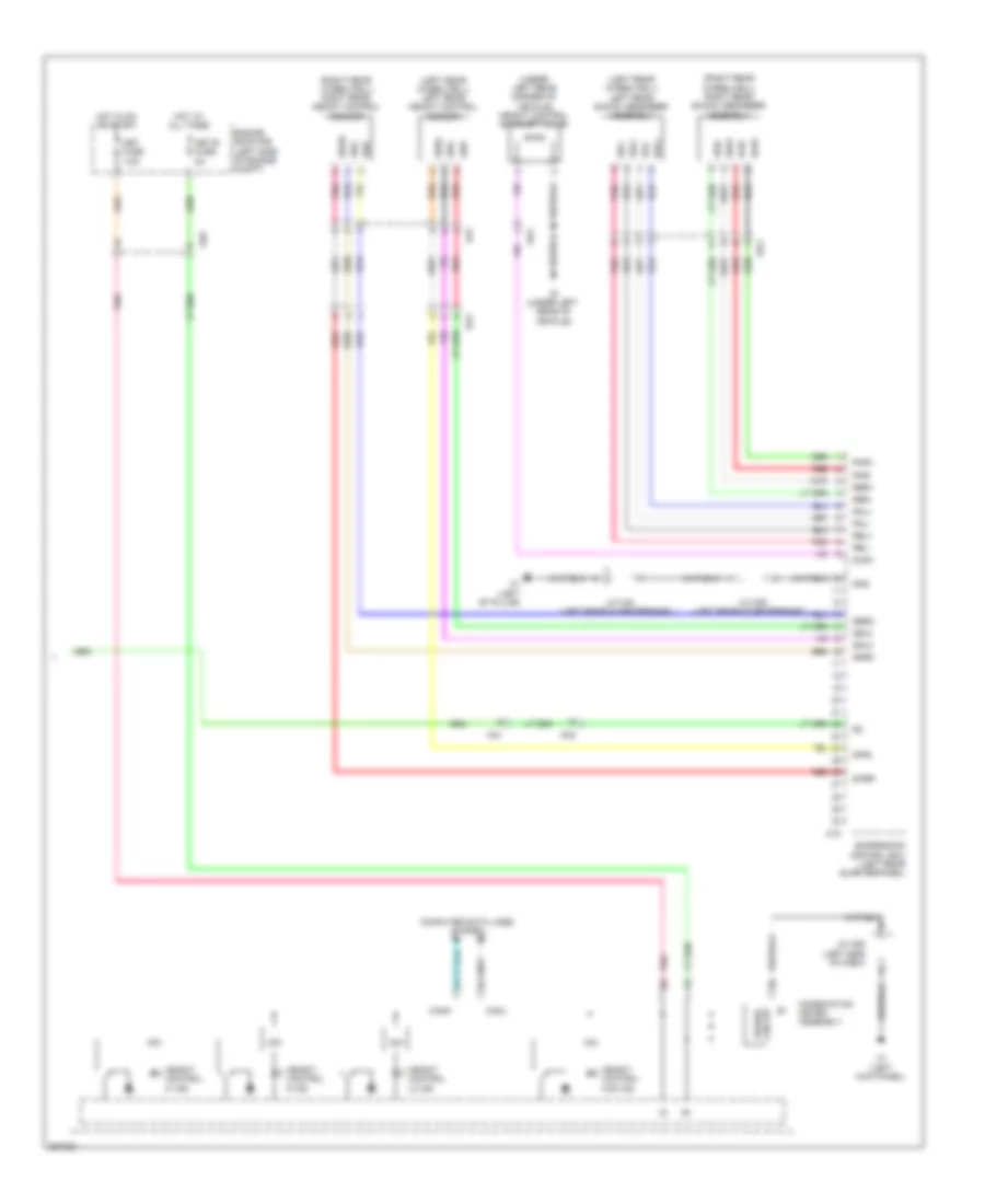 Electronic Suspension Wiring Diagram 2 of 2 for Toyota Sequoia Limited 2012