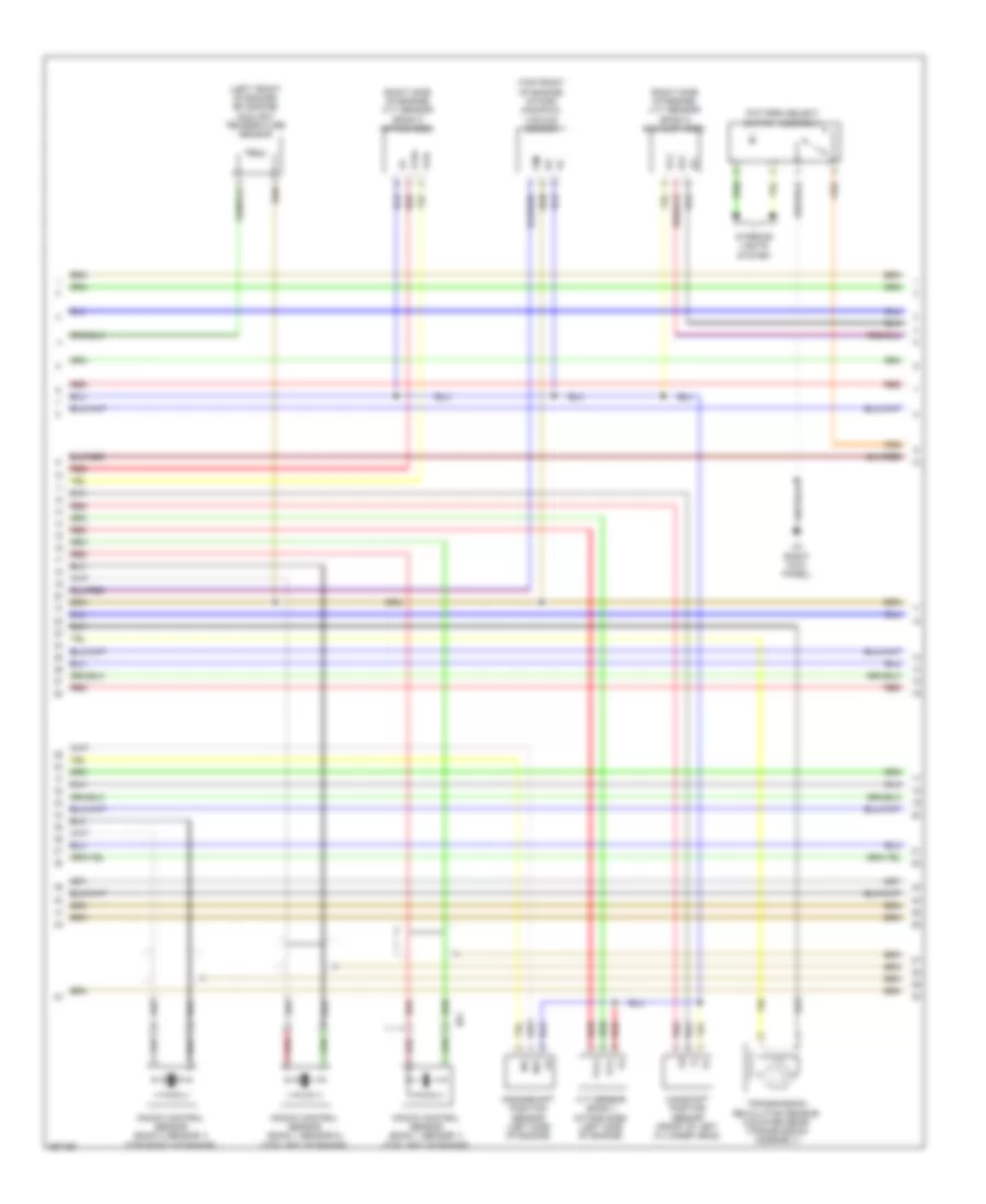 4.6L, Engine Performance Wiring Diagram (2 of 7) for Toyota Sequoia Limited 2012