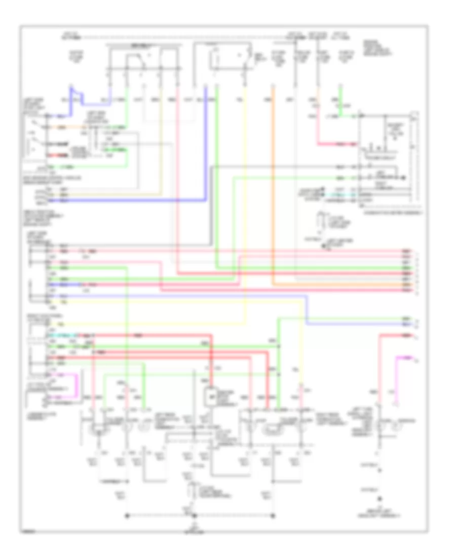 Exterior Lamps Wiring Diagram (1 of 2) for Toyota Sequoia Limited 2012