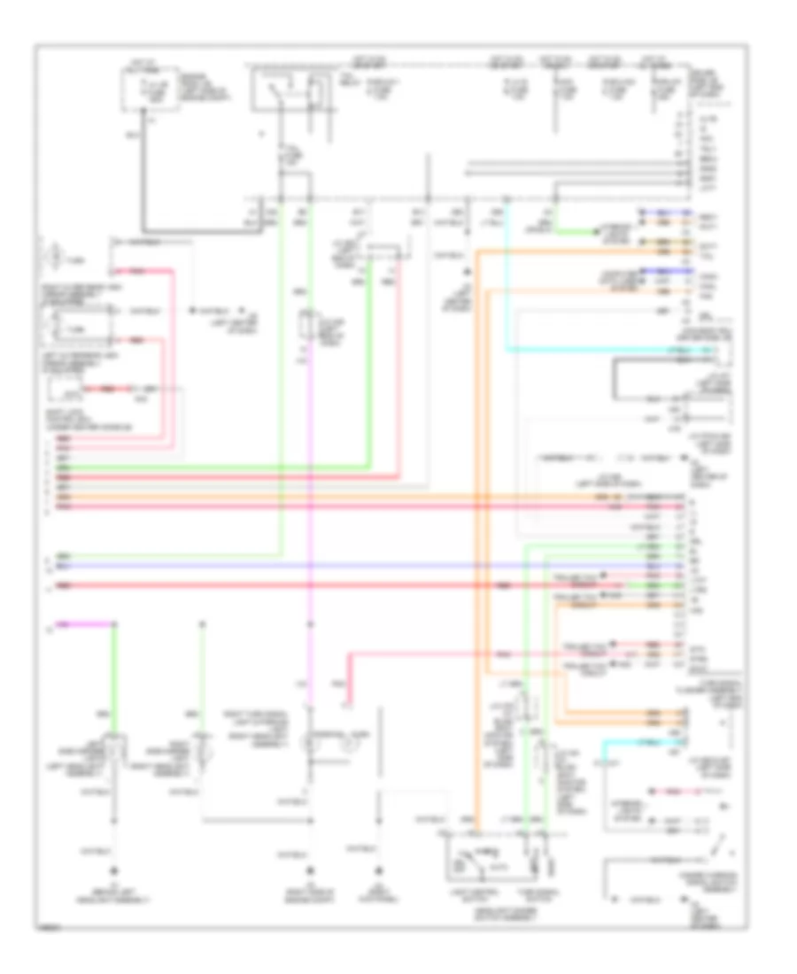 Exterior Lamps Wiring Diagram (2 of 2) for Toyota Sequoia Limited 2012