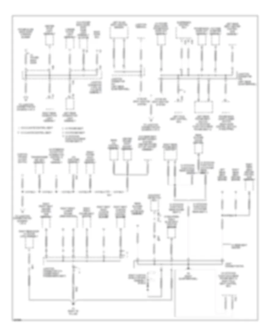 Ground Distribution Wiring Diagram 3 of 4 for Toyota Sequoia Limited 2012