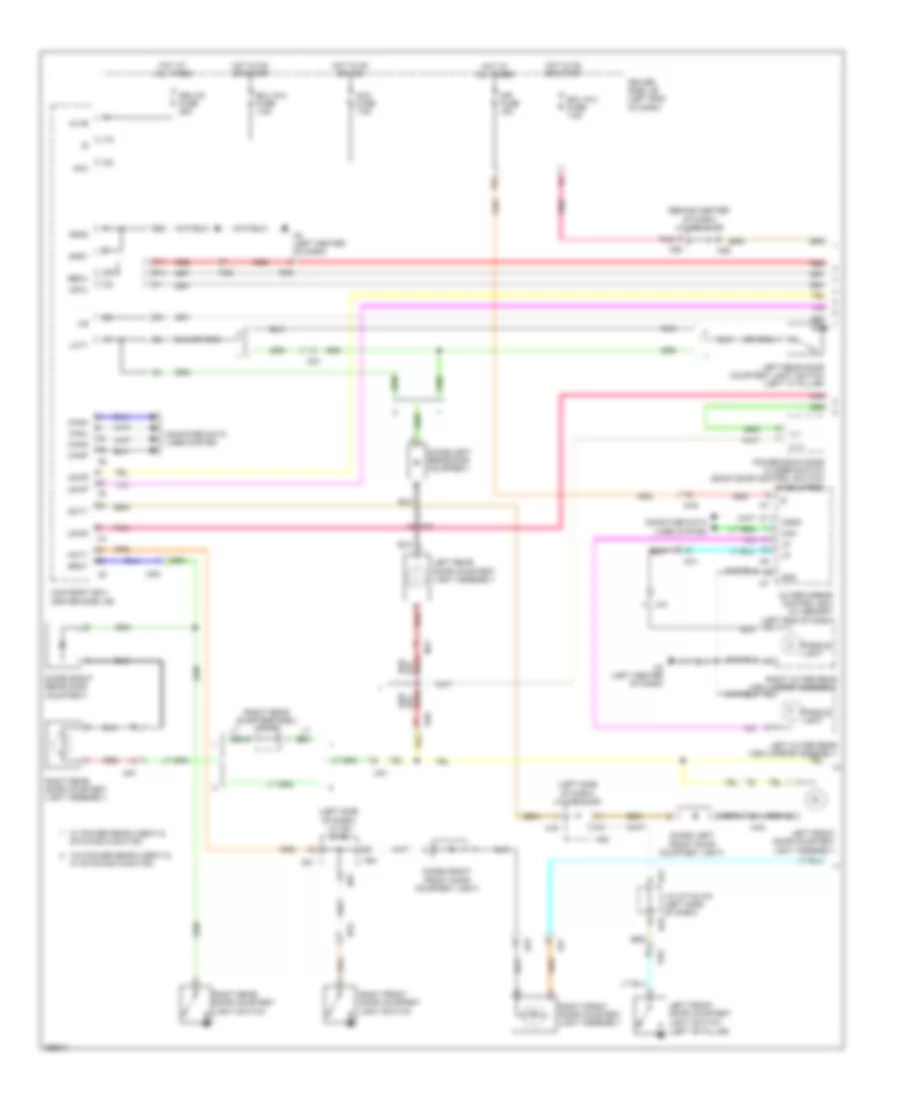 Courtesy Lamps Wiring Diagram 1 of 3 for Toyota Sequoia Limited 2012