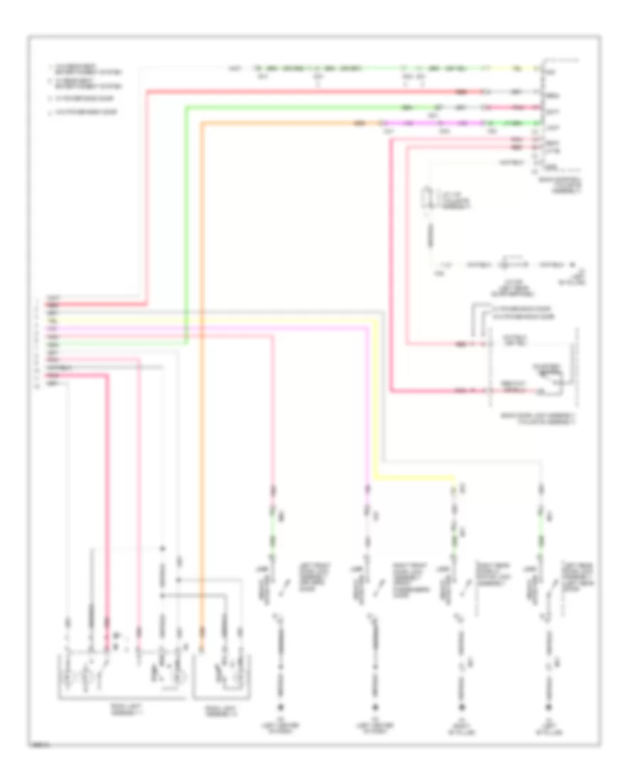 Courtesy Lamps Wiring Diagram 3 of 3 for Toyota Sequoia Limited 2012