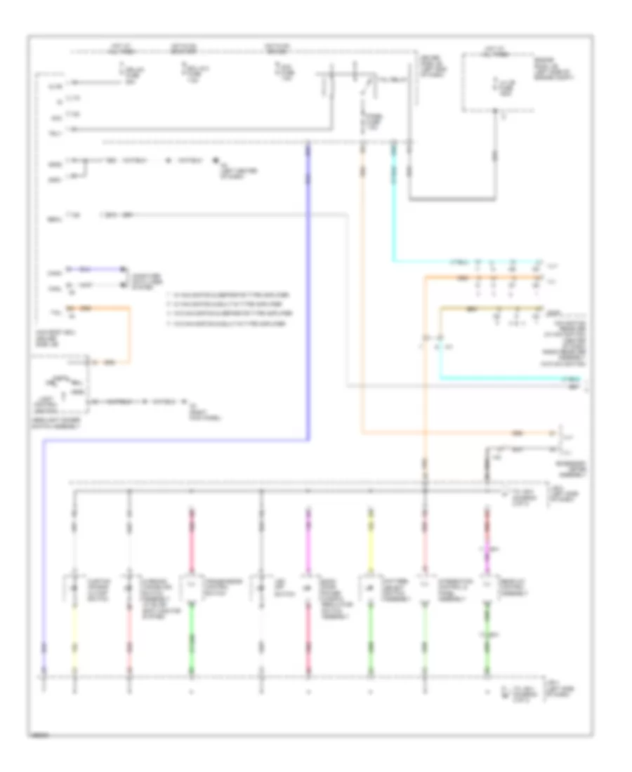 Instrument Illumination Wiring Diagram 1 of 3 for Toyota Sequoia Limited 2012