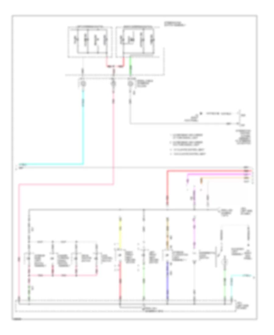 Instrument Illumination Wiring Diagram 2 of 3 for Toyota Sequoia Limited 2012