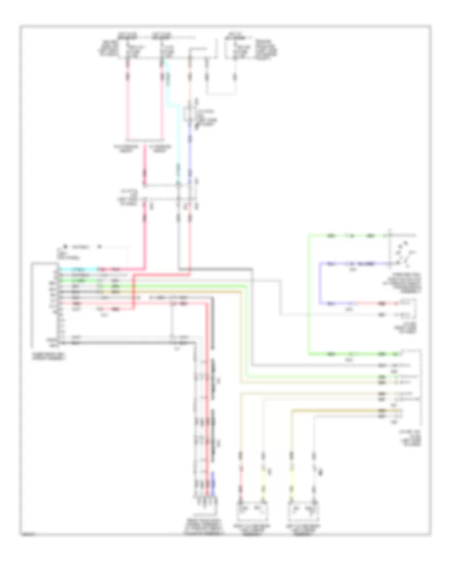 Electrochromic Mirror Wiring Diagram for Toyota Sequoia Limited 2012