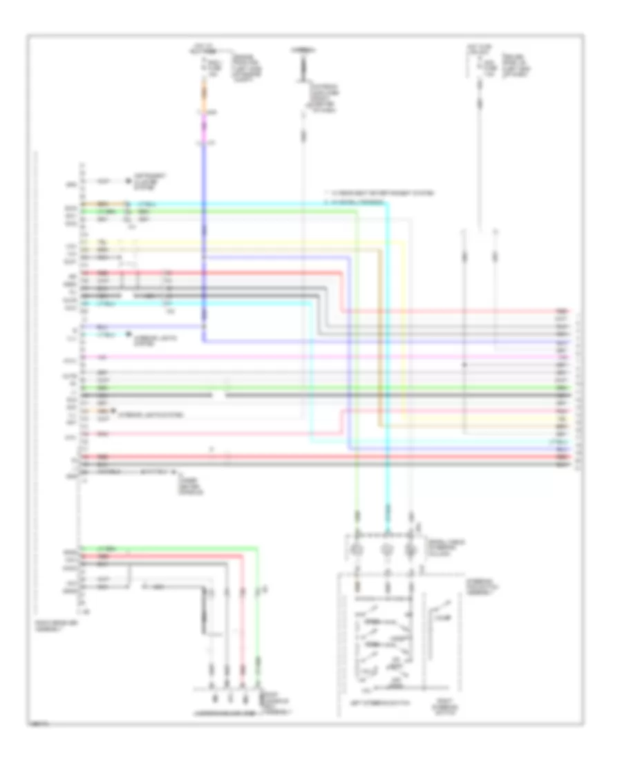 Radio Wiring Diagram, without Navigation with Separate Amplifier (1 of 4) for Toyota Sequoia Limited 2012