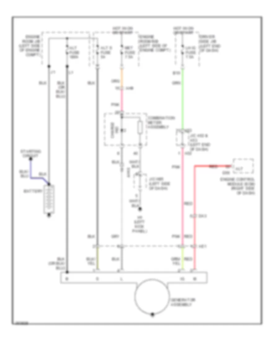 Charging Wiring Diagram for Toyota Sequoia Limited 2012