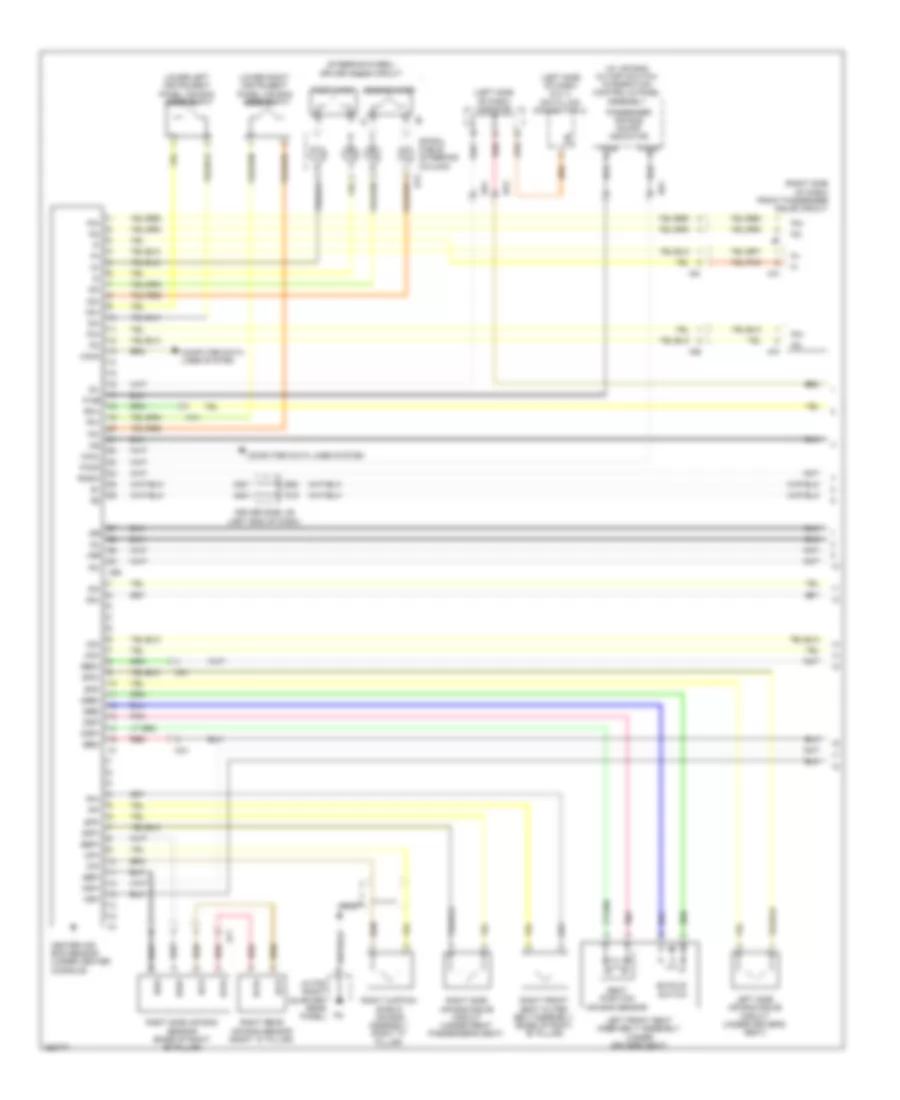 Supplemental Restraints Wiring Diagram 1 of 2 for Toyota Sequoia Limited 2012