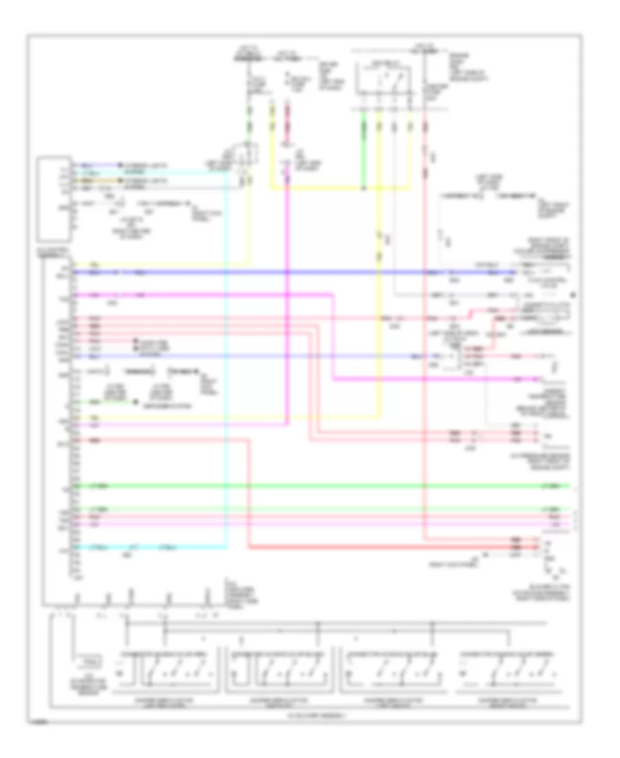 3.5L, Automatic AC Wiring Diagram (1 of 2) for Toyota Venza LE 2014