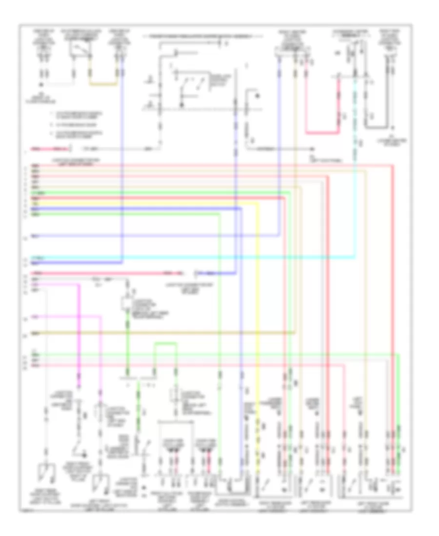 Forced Entry Wiring Diagram without Smart Key System 2 of 2 for Toyota Venza LE 2014
