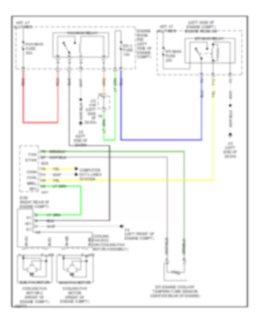 3 5L Cooling Fan Wiring Diagram for Toyota Venza LE 2014
