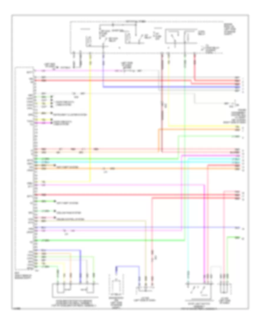 3.5L, Engine Performance Wiring Diagram (1 of 6) for Toyota Venza LE 2014