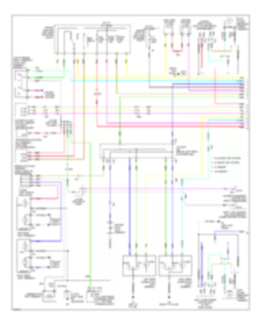 Exterior Lamps Wiring Diagram 1 of 2 for Toyota Venza LE 2014