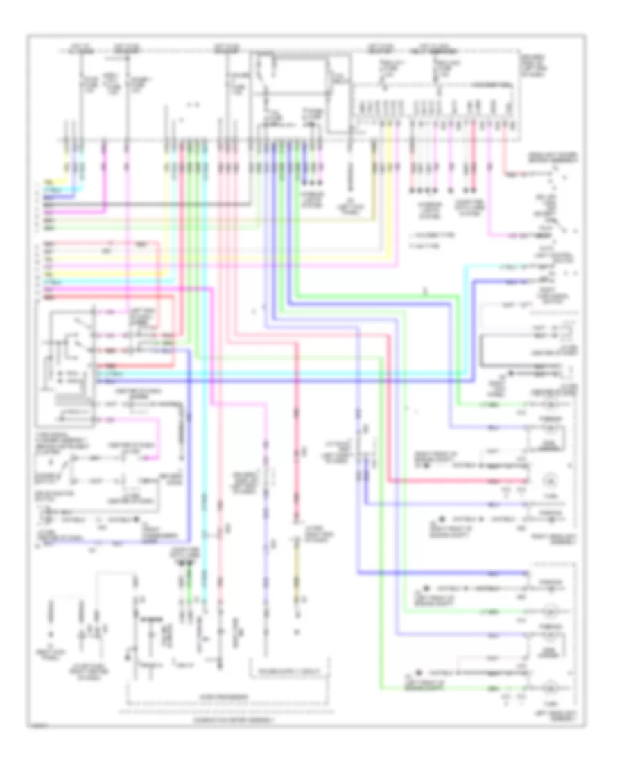 Exterior Lamps Wiring Diagram 2 of 2 for Toyota Venza LE 2014