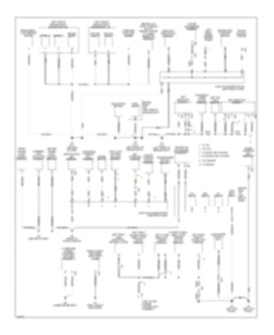 Ground Distribution Wiring Diagram 2 of 4 for Toyota Venza LE 2014