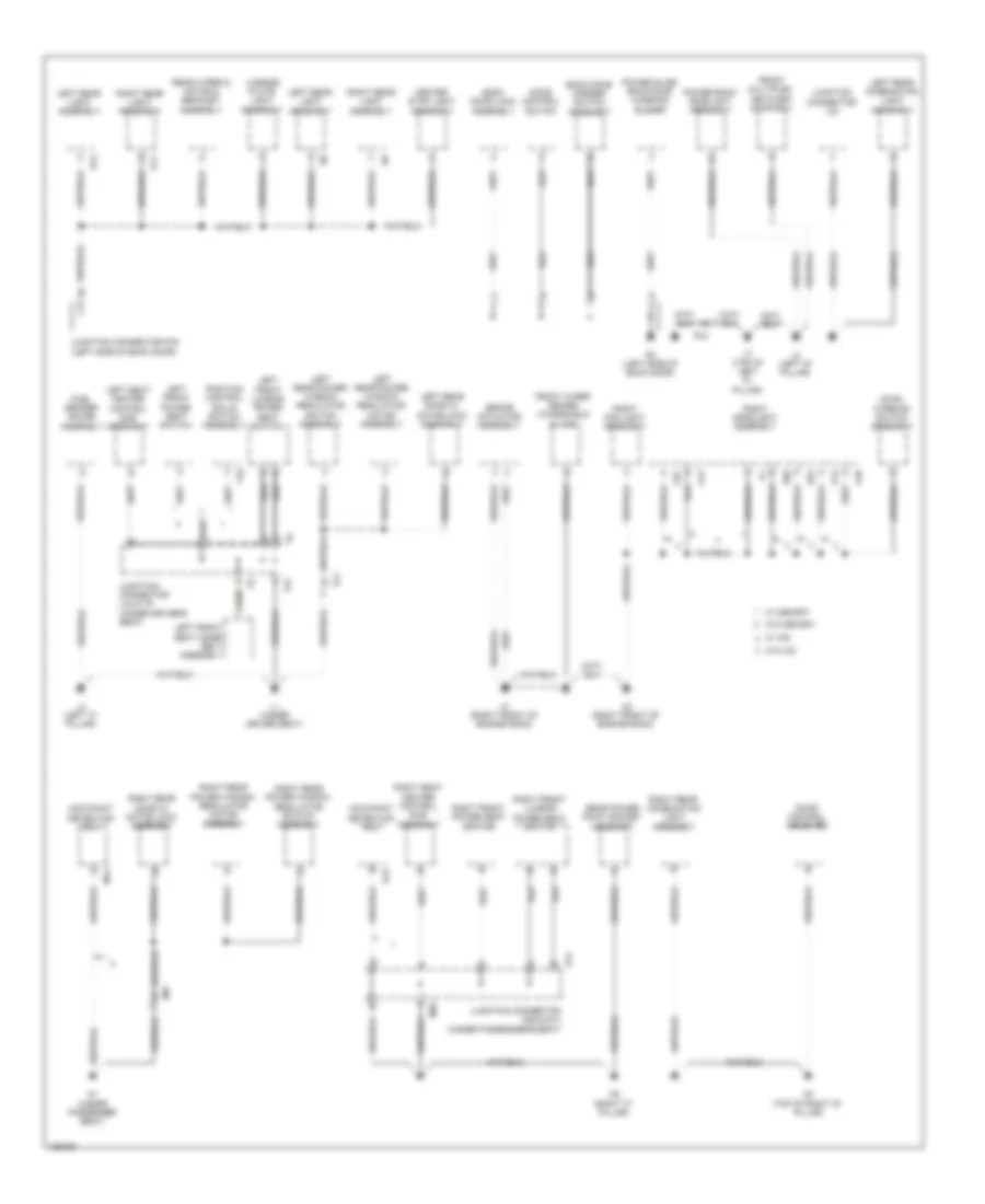Ground Distribution Wiring Diagram (3 of 4) for Toyota Venza LE 2014