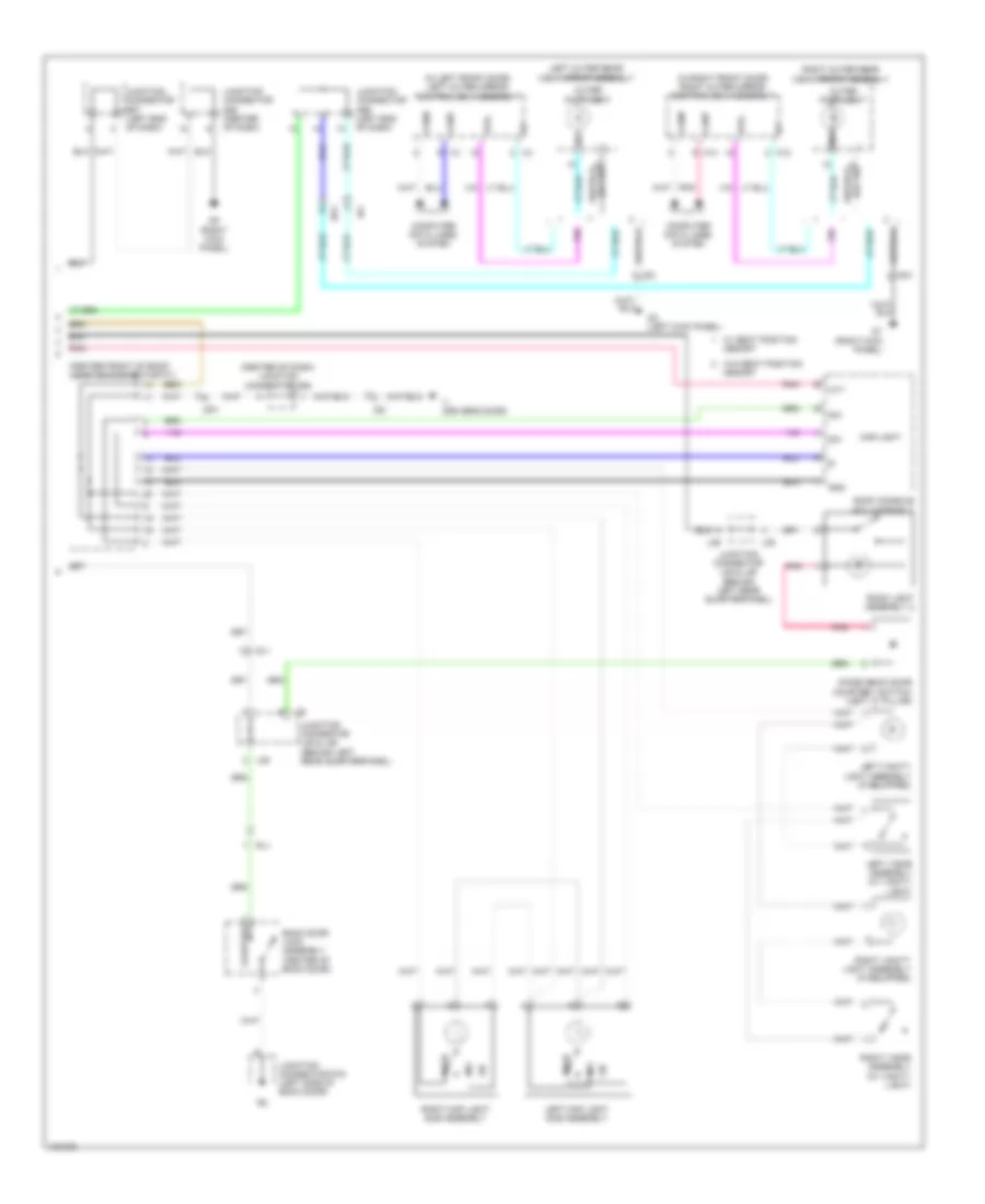 Courtesy Lamps Wiring Diagram 2 of 2 for Toyota Venza LE 2014