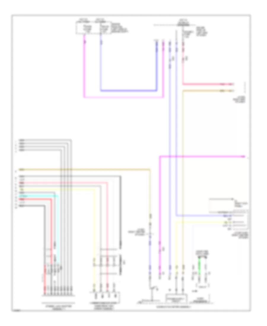 Navigation Wiring Diagram, 6 Speakers (3 of 4) for Toyota Venza LE 2014