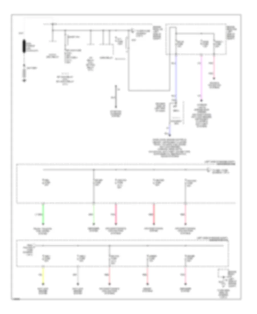 Power Distribution Wiring Diagram 1 of 4 for Toyota Venza LE 2014