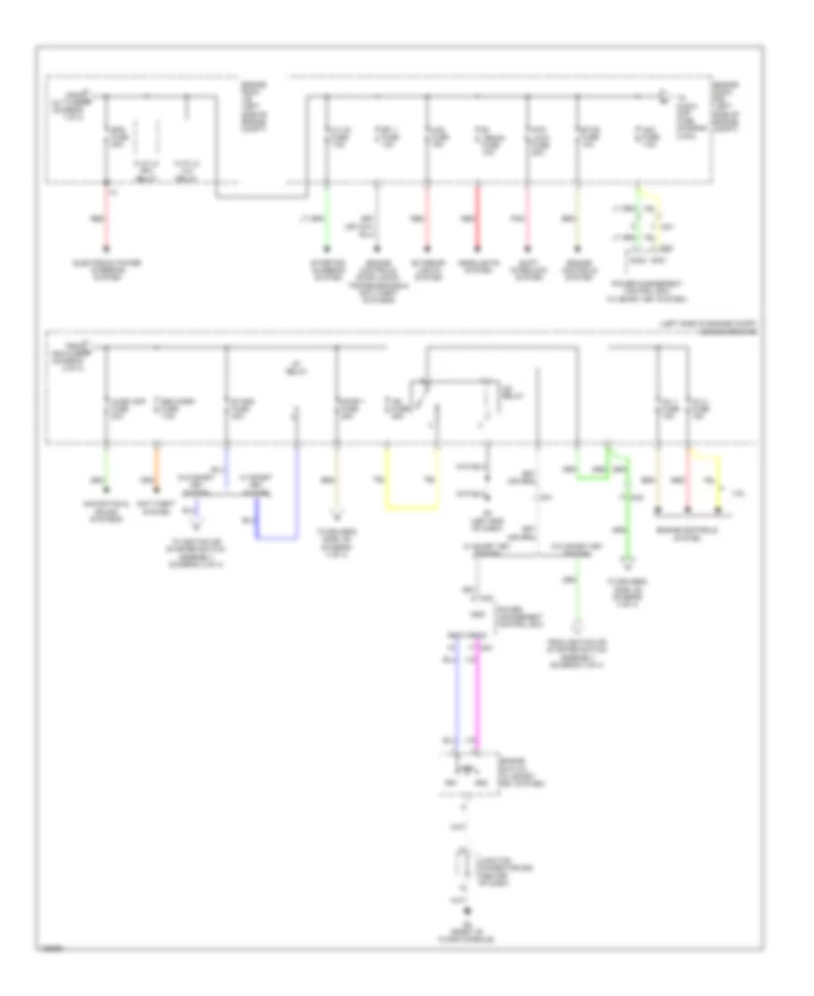 Power Distribution Wiring Diagram (2 of 4) for Toyota Venza LE 2014