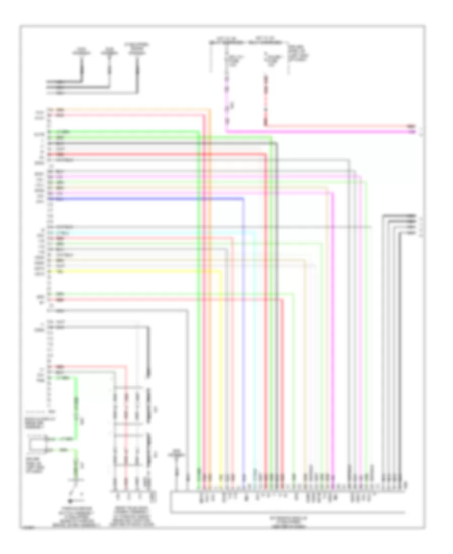 6-Speaker System Wiring Diagram (1 of 4) for Toyota Venza LE 2014