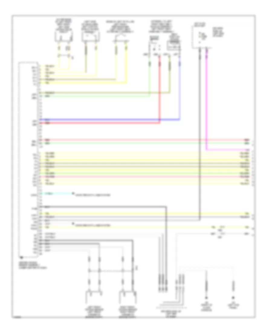 Supplemental Restraints Wiring Diagram 1 of 4 for Toyota Venza LE 2014
