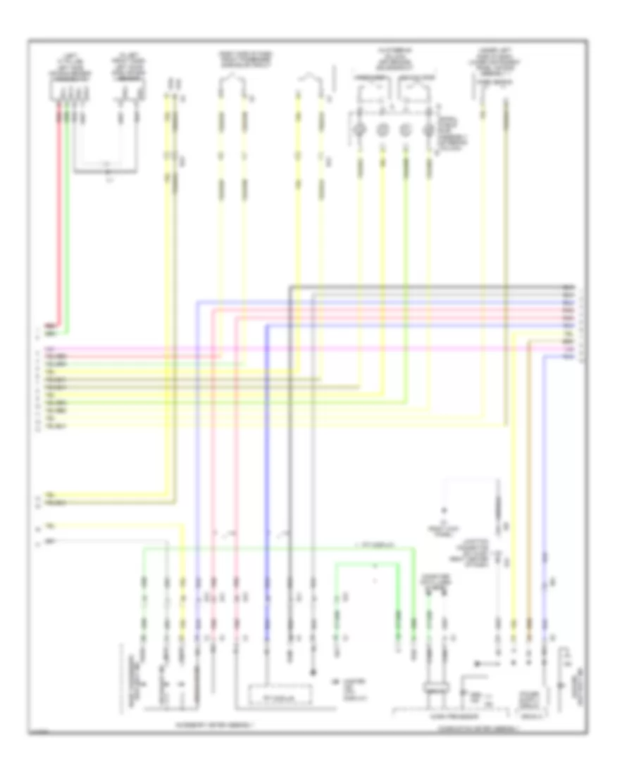 Supplemental Restraints Wiring Diagram (2 of 4) for Toyota Venza LE 2014