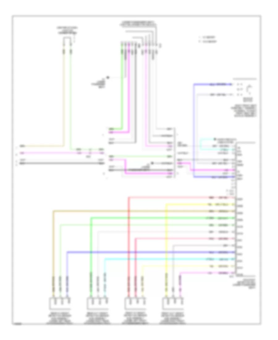 Supplemental Restraints Wiring Diagram 4 of 4 for Toyota Venza LE 2014