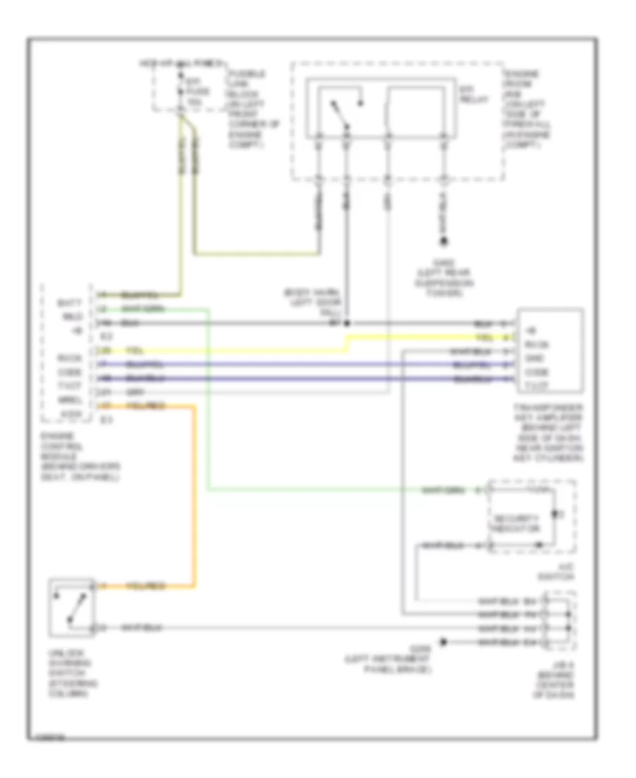 Anti-theft Wiring Diagram for Toyota MR2 2000