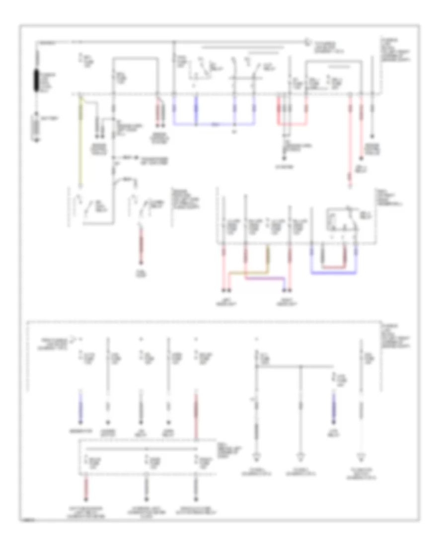 Power Distribution Wiring Diagram 1 of 2 for Toyota MR2 2000