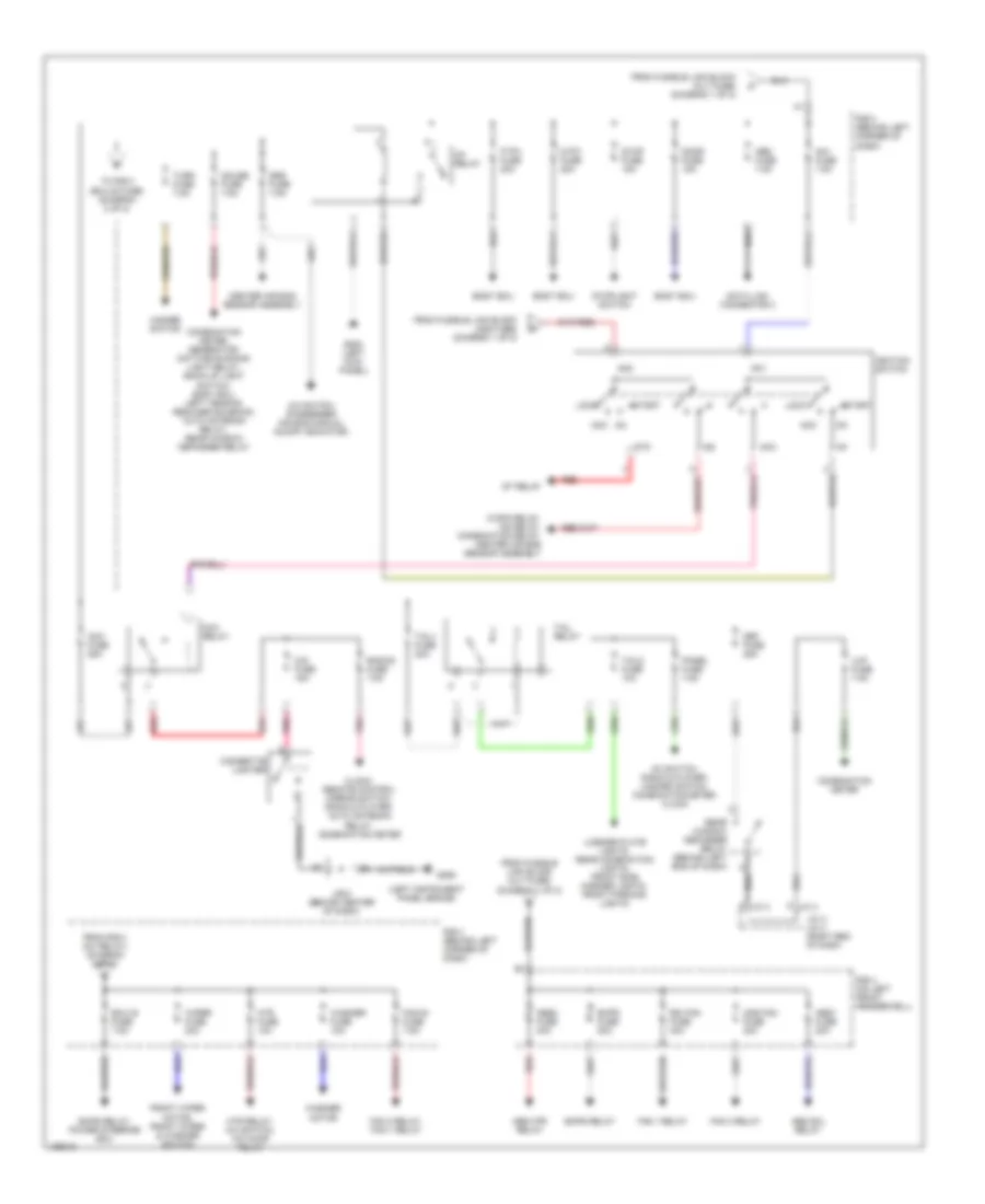 Power Distribution Wiring Diagram (2 of 2) for Toyota MR2 2000