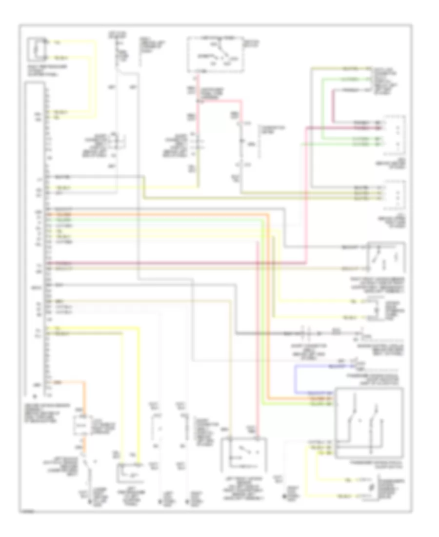 Supplemental Restraint Wiring Diagram for Toyota MR2 2000