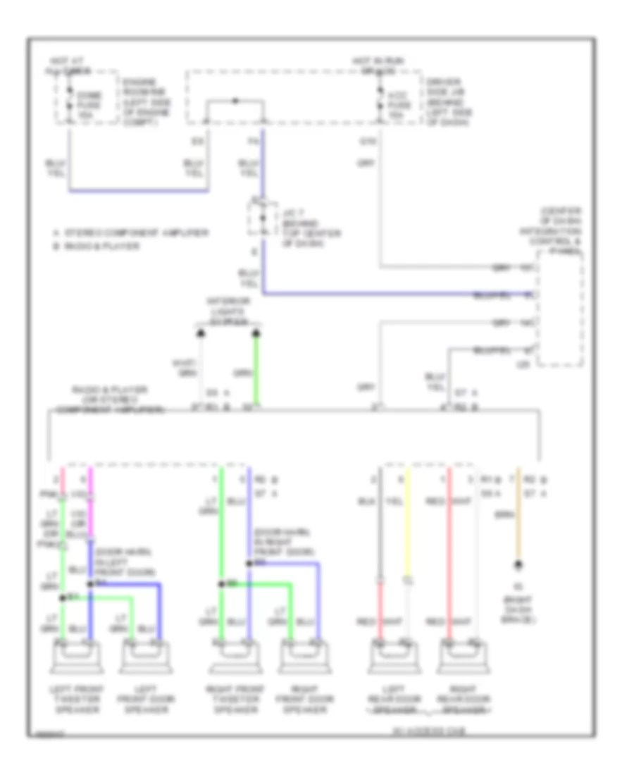 Radio Wiring Diagrams for Toyota Tundra SR5 2002