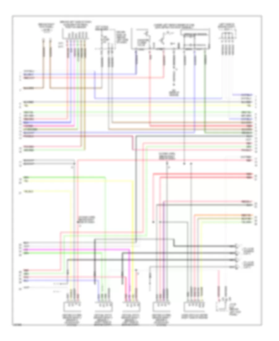 4.0L, Engine Performance Wiring Diagram (2 of 7) for Toyota Tundra 2005