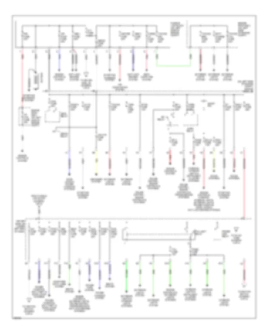 Power Distribution Wiring Diagram, Double Cab (1 of 2) for Toyota Tundra 2005